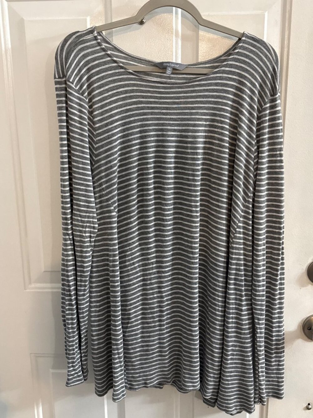 Daisy Fuentes Stiped Long-sleeved Shirt